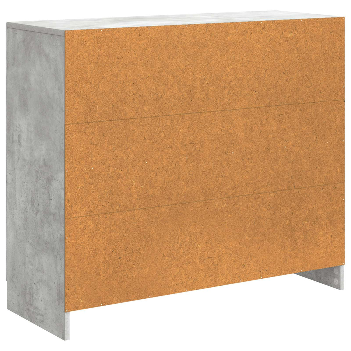 Sideboard Betongrau 89 x 34,5 x 77 cm Holzwerkstoff