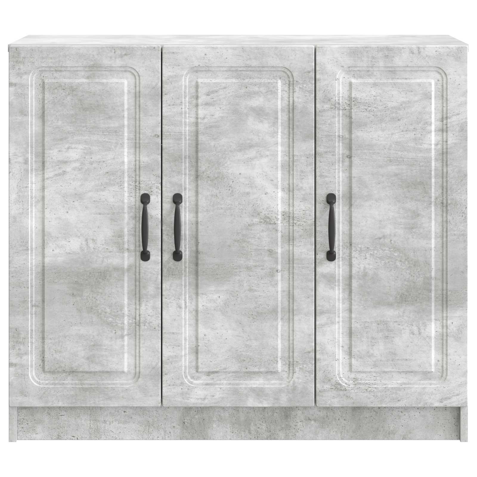 Sideboard Betongrau 89 x 34,5 x 77 cm Holzwerkstoff