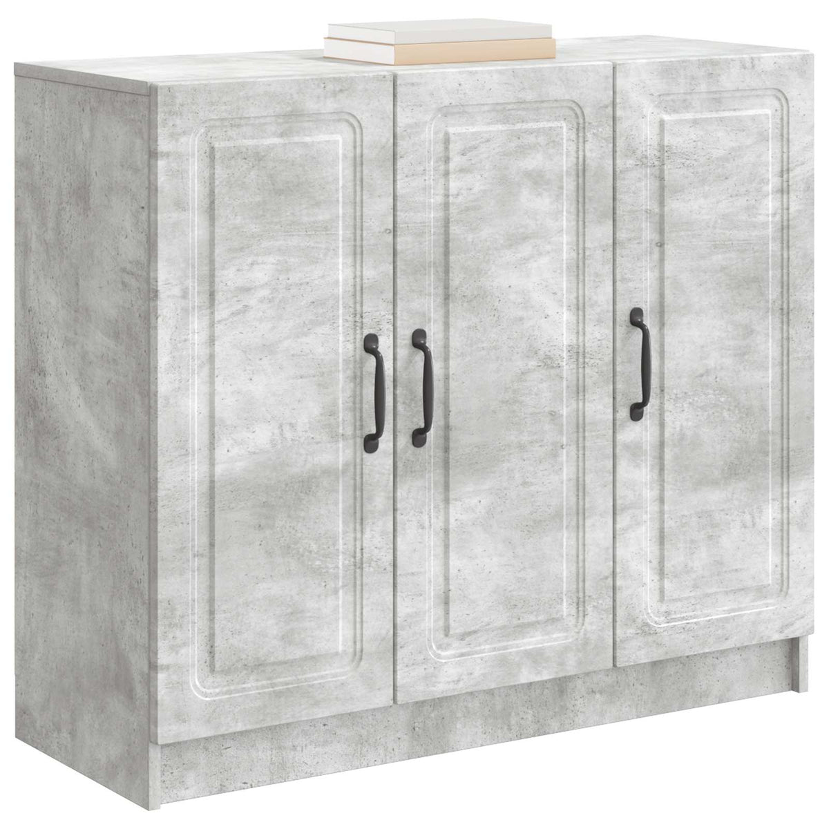 Sideboard Betongrau 89 x 34,5 x 77 cm Holzwerkstoff