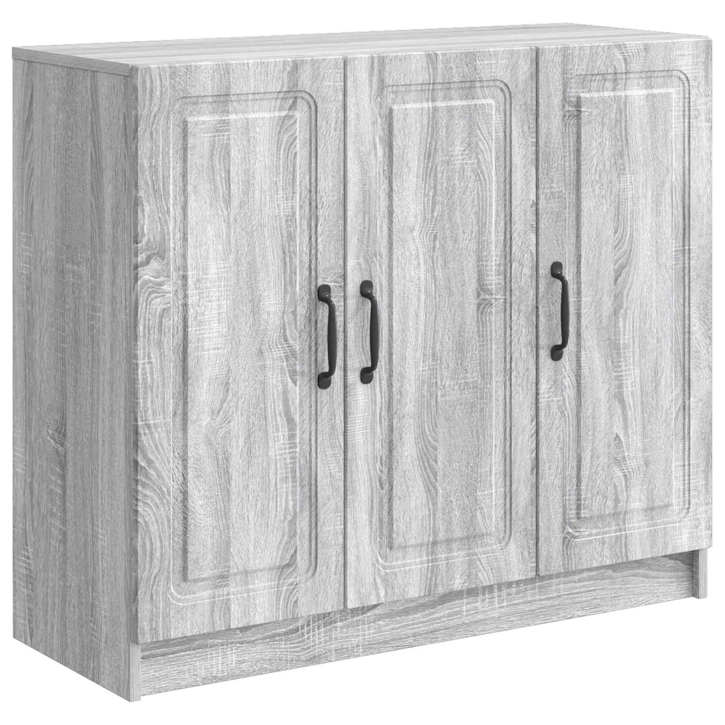 Sideboard Sonoma-Grau 89 x 34,5 x 77 cm Holzwerkstoff