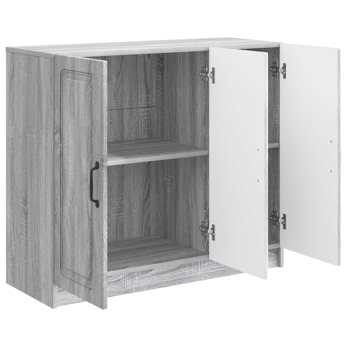 Sideboard Sonoma-Grau 89 x 34,5 x 77 cm Holzwerkstoff