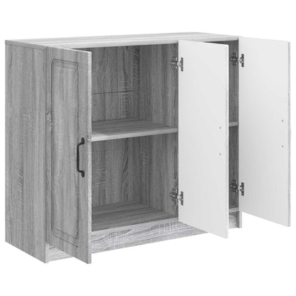 Sideboard Sonoma-Grau 89 x 34,5 x 77 cm Holzwerkstoff