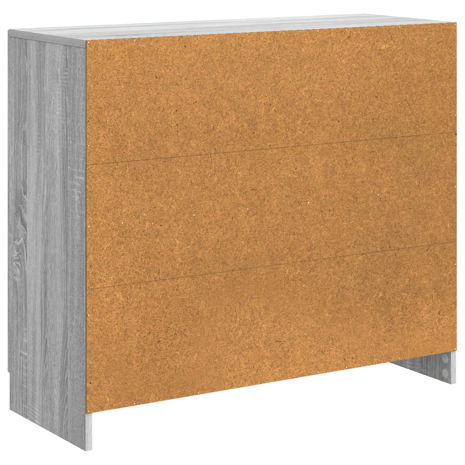 Sideboard Sonoma-Grau 89 x 34,5 x 77 cm Holzwerkstoff