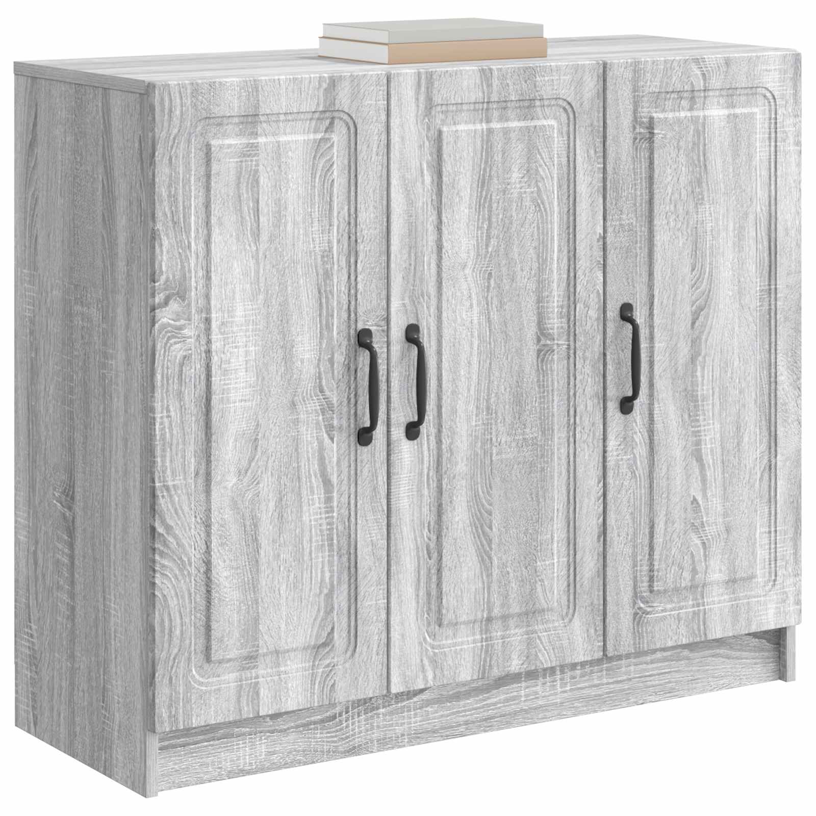 Sideboard Sonoma-Grau 89 x 34,5 x 77 cm Holzwerkstoff
