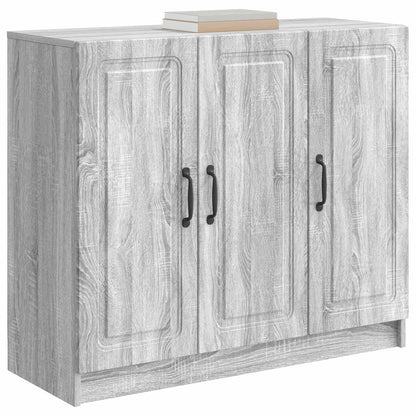 Sideboard Sonoma-Grau 89 x 34,5 x 77 cm Holzwerkstoff