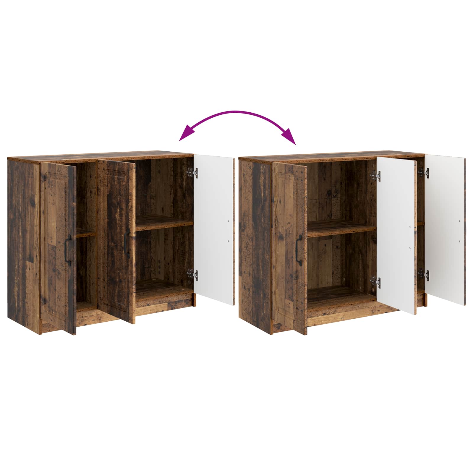 Sideboard Altholz 89 x 34,5 x 77 cm Holzwerkstoff