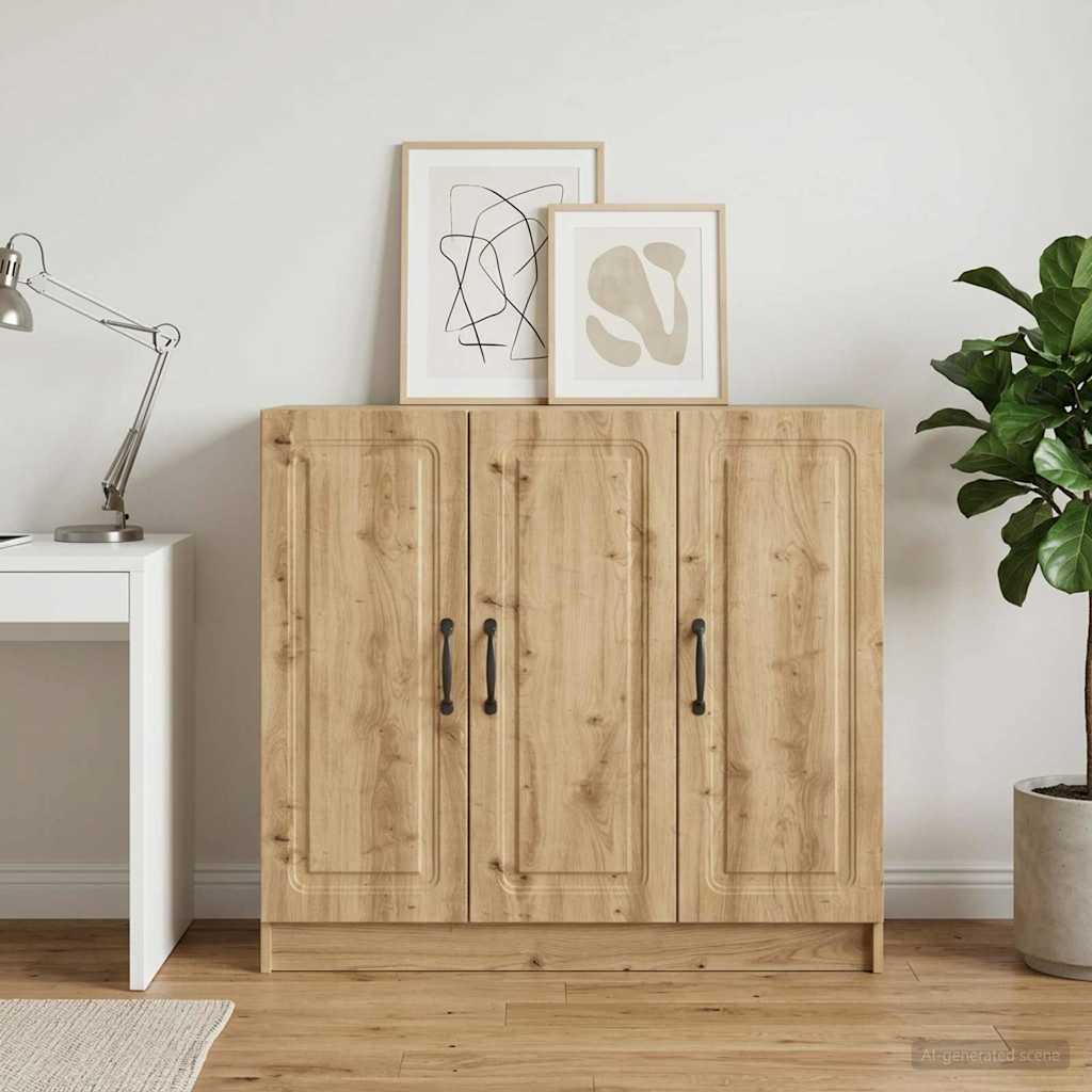Sideboard Artisan-Eiche 89 x 34,5 x 77 cm Holzwerkstoff