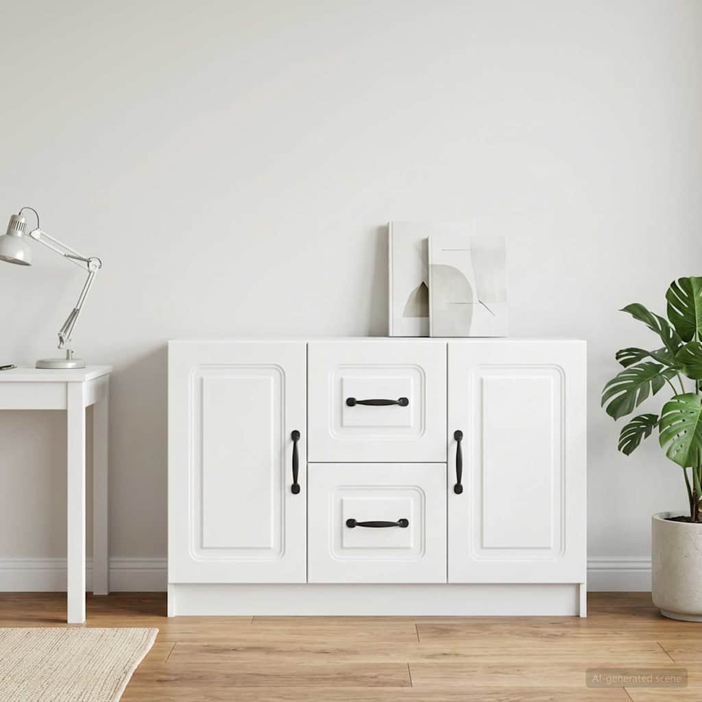 Sideboard Weiß 89 x 34,5 x 57 cm Holzwerkstoff