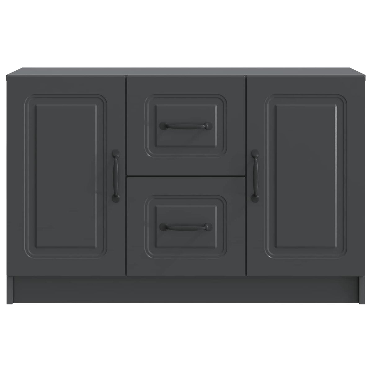Sideboard Schwarz 89 x 34,5 x 57 cm Holzwerkstoff