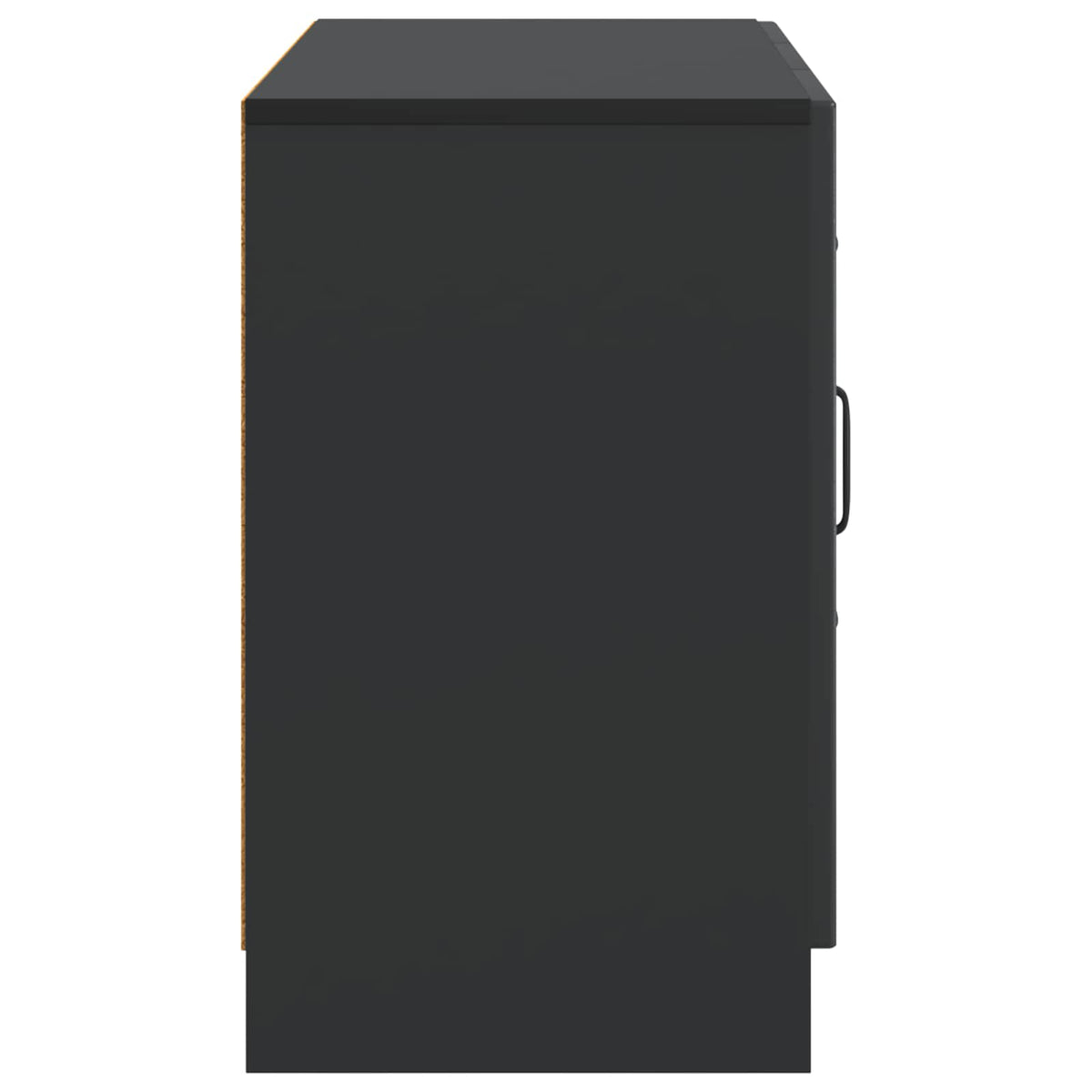 Sideboard Schwarz 89 x 34,5 x 57 cm Holzwerkstoff