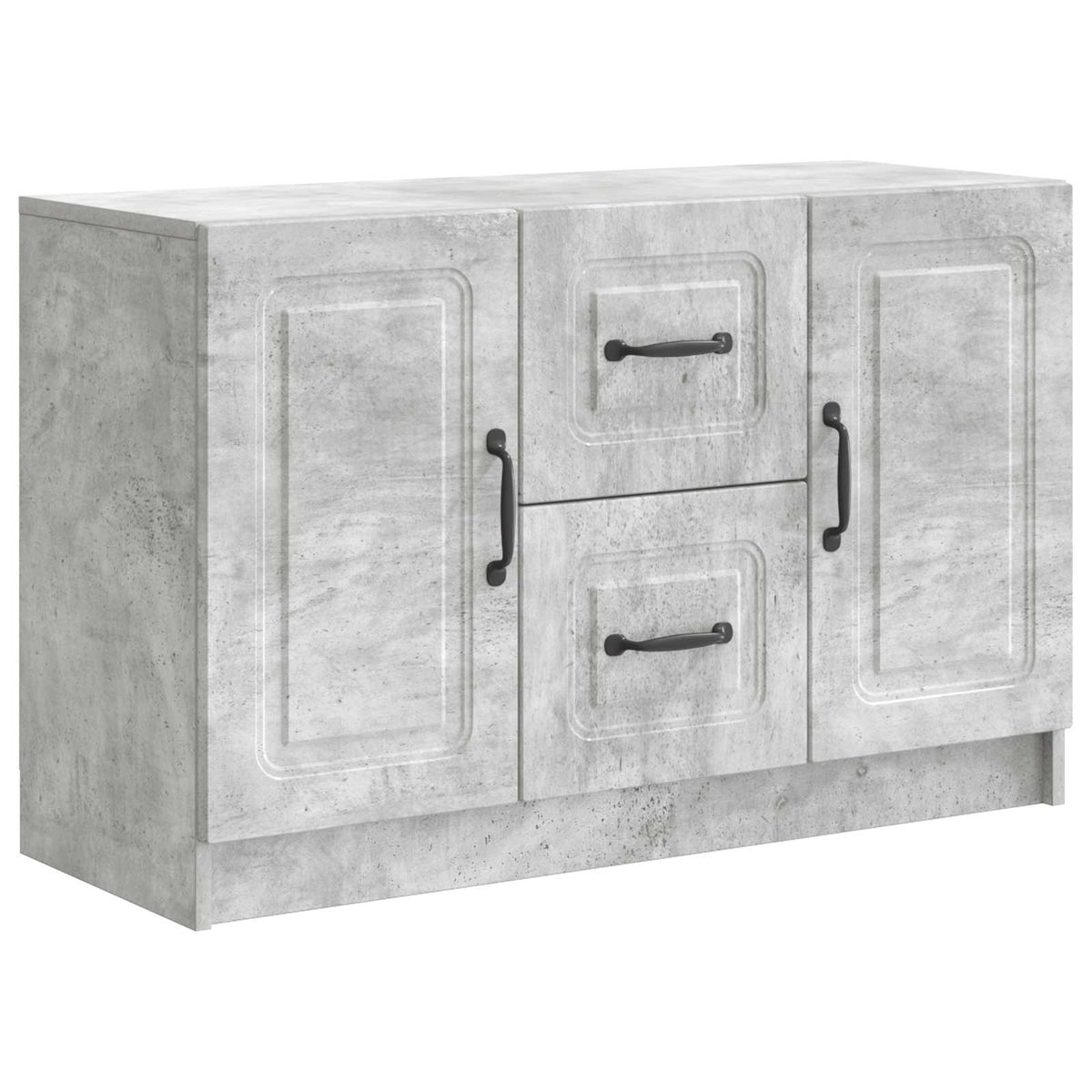 Sideboard Betongrau 89 x 34,5 x 57 cm Holzwerkstoff