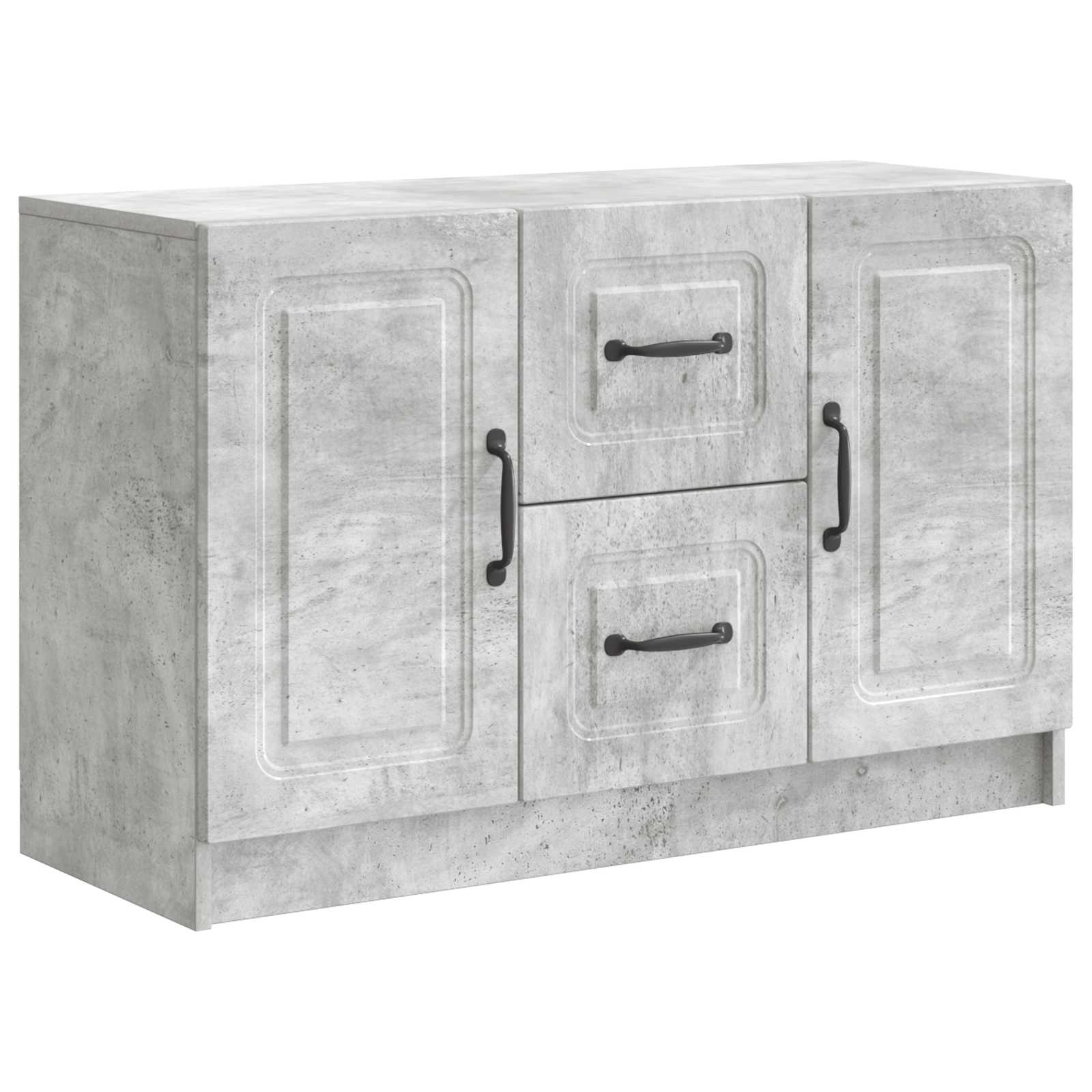 Sideboard Betongrau 89 x 34,5 x 57 cm Holzwerkstoff