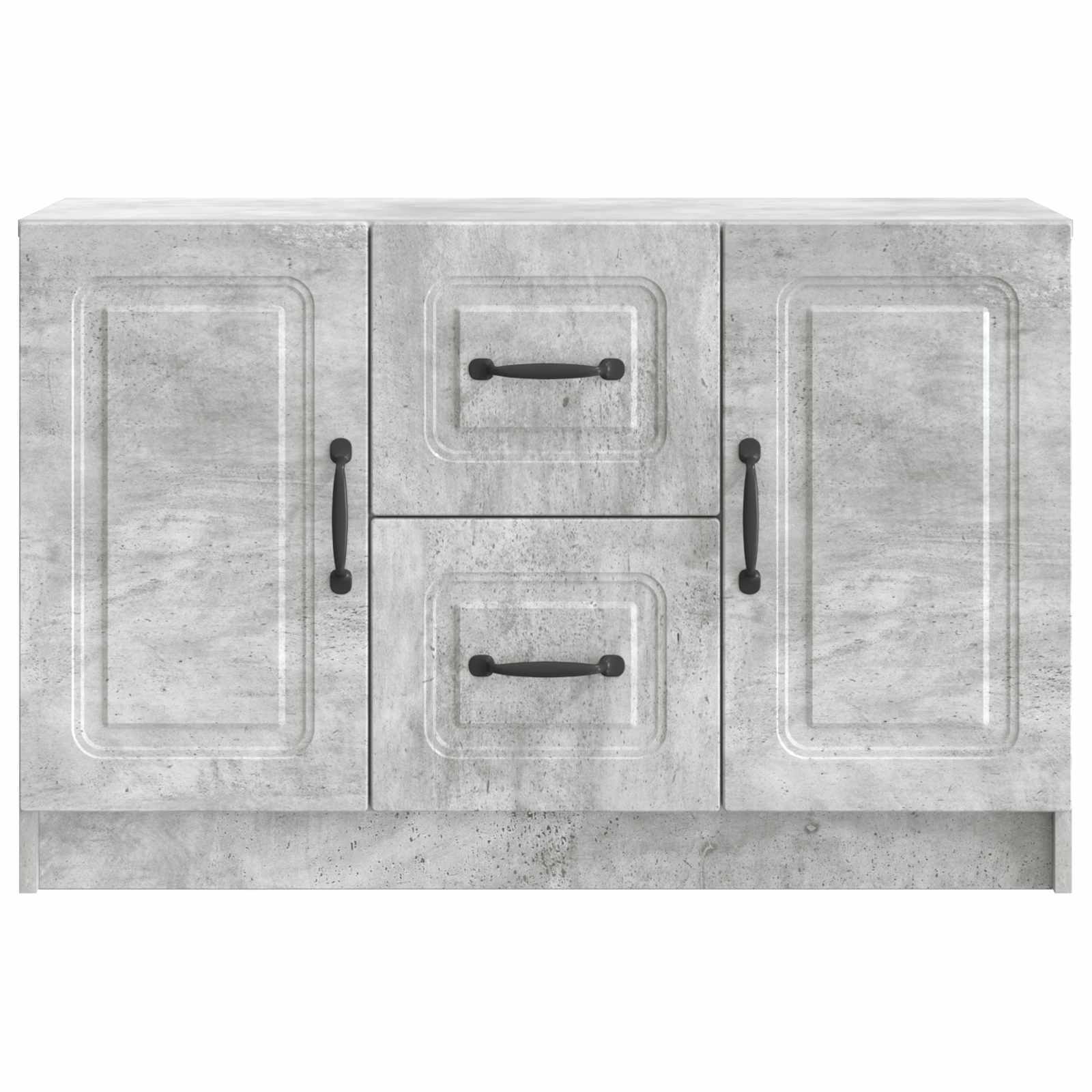 Sideboard Betongrau 89 x 34,5 x 57 cm Holzwerkstoff