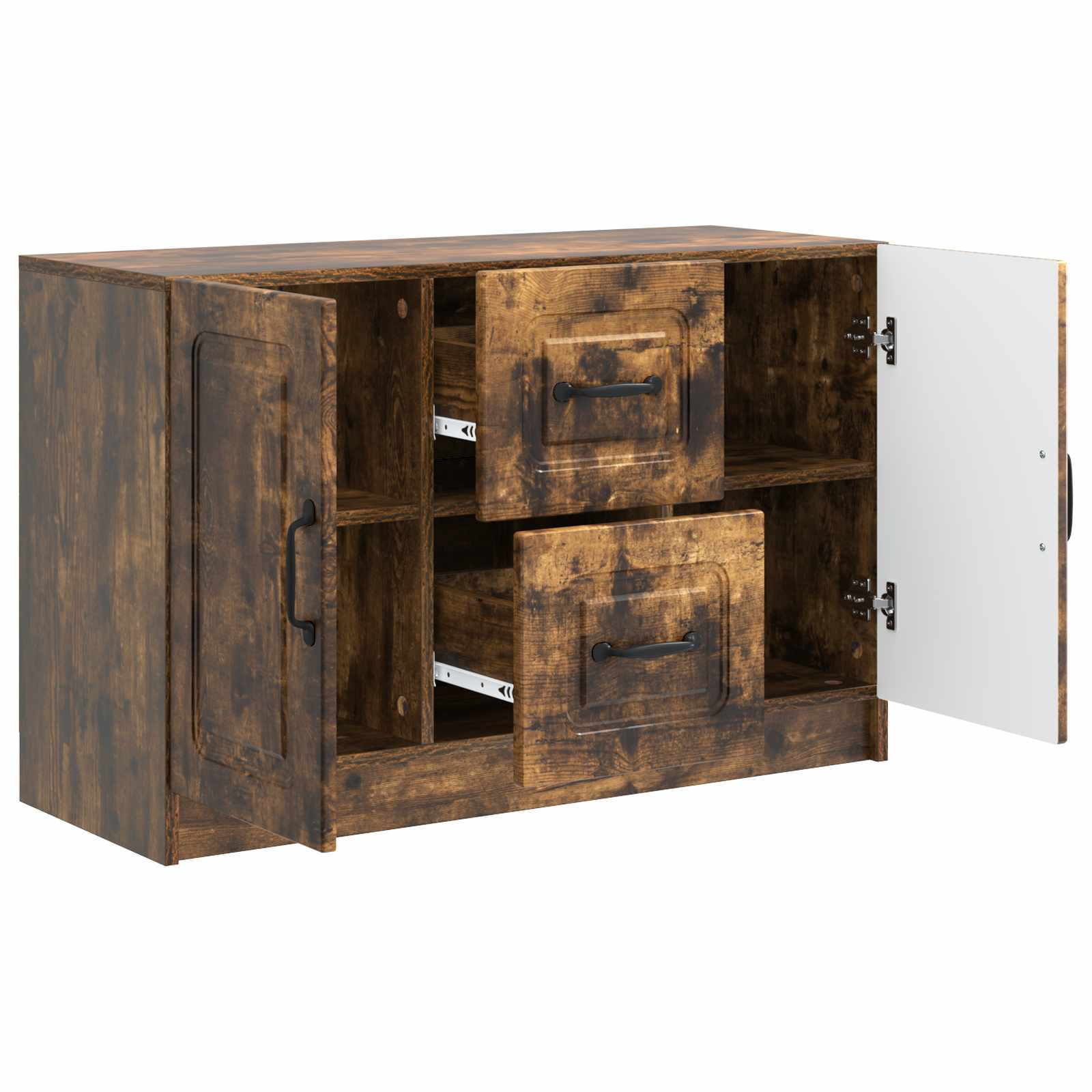 Sideboard Räuchereiche 89 x 34,5 x 57 cm Holzwerkstoff