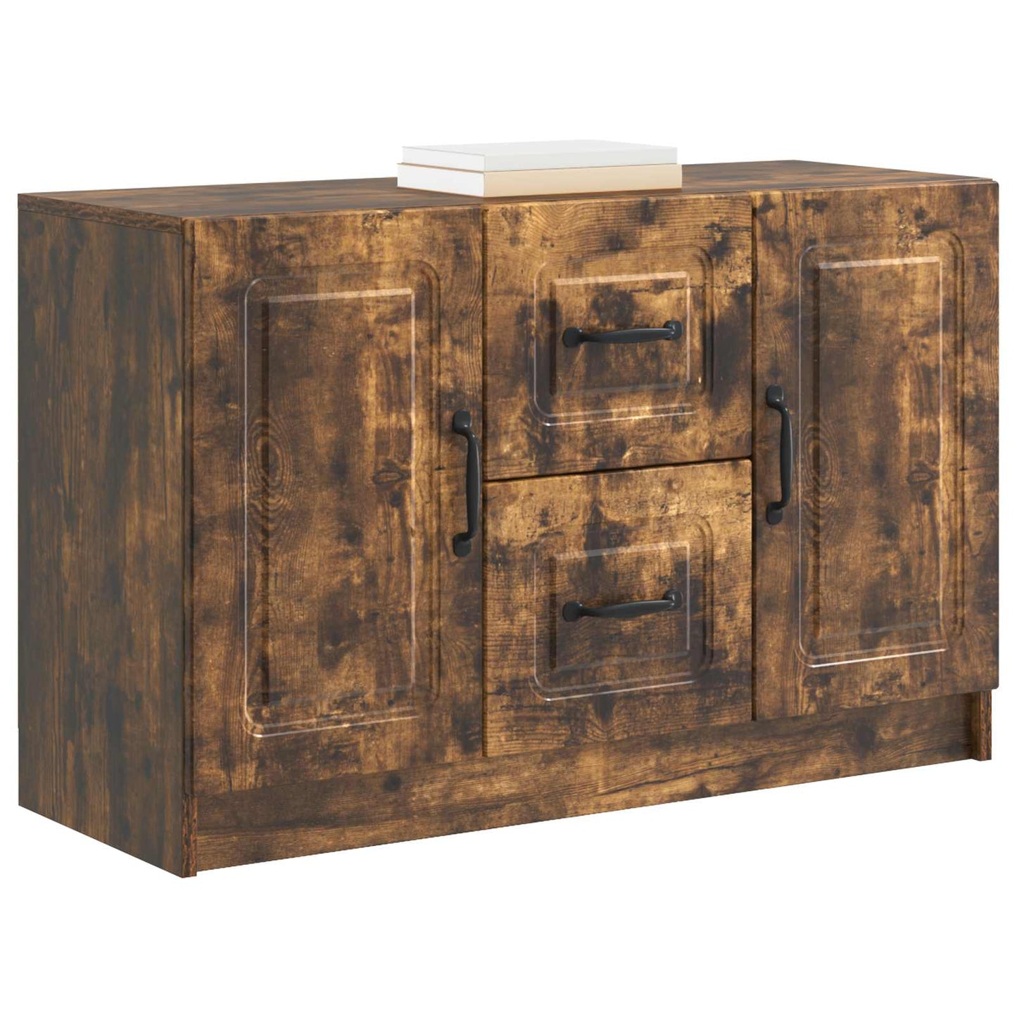 Sideboard Räuchereiche 89 x 34,5 x 57 cm Holzwerkstoff