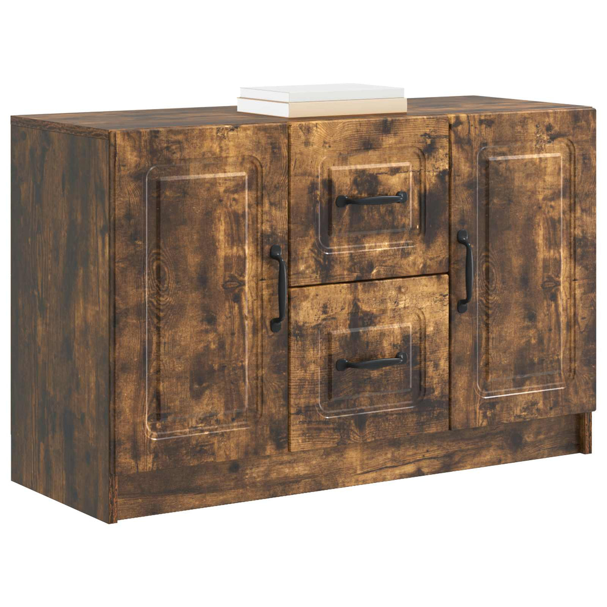 Sideboard Räuchereiche 89 x 34,5 x 57 cm Holzwerkstoff