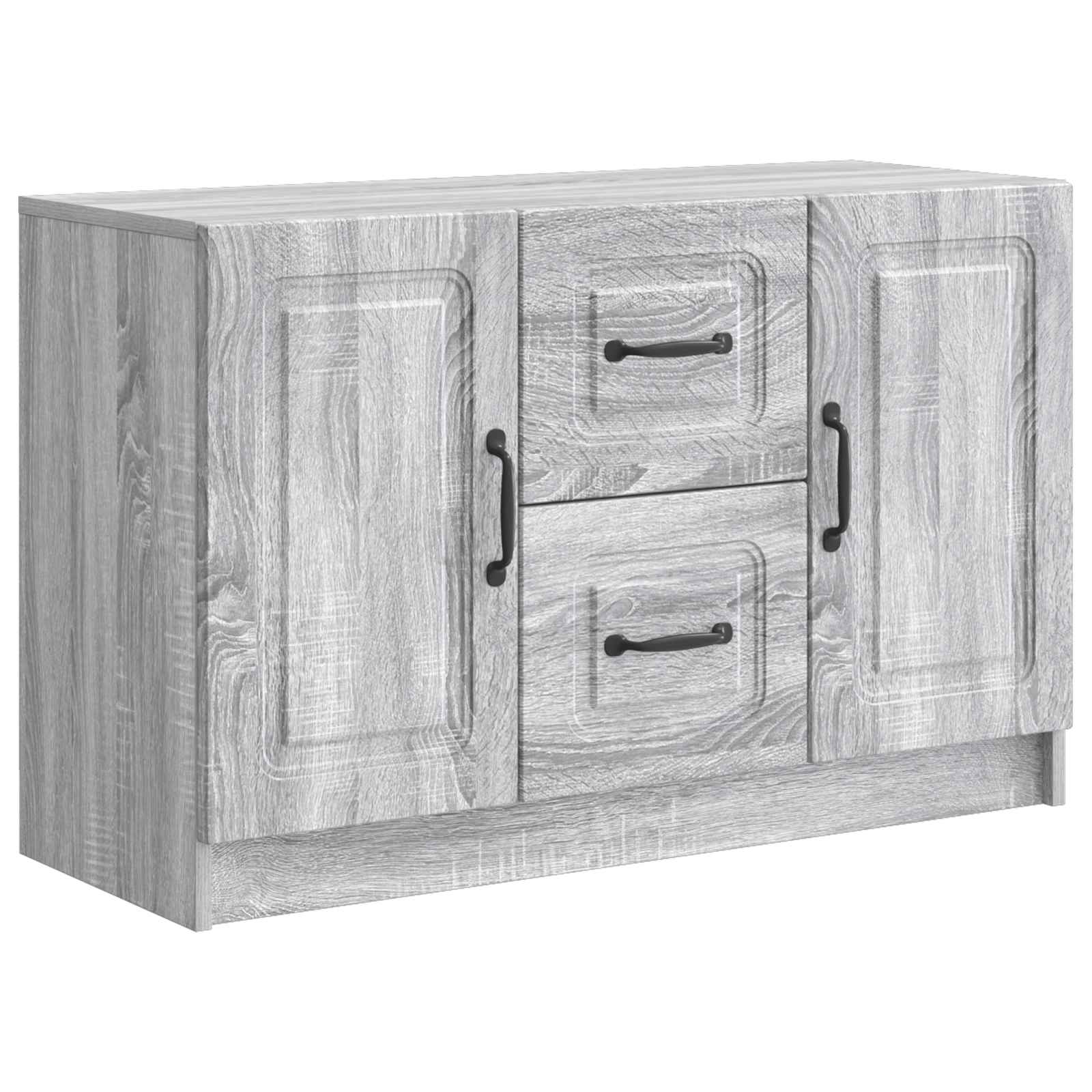 Sideboard Sonoma-Grau 89 x 34,5 x 57 cm Holzwerkstoff