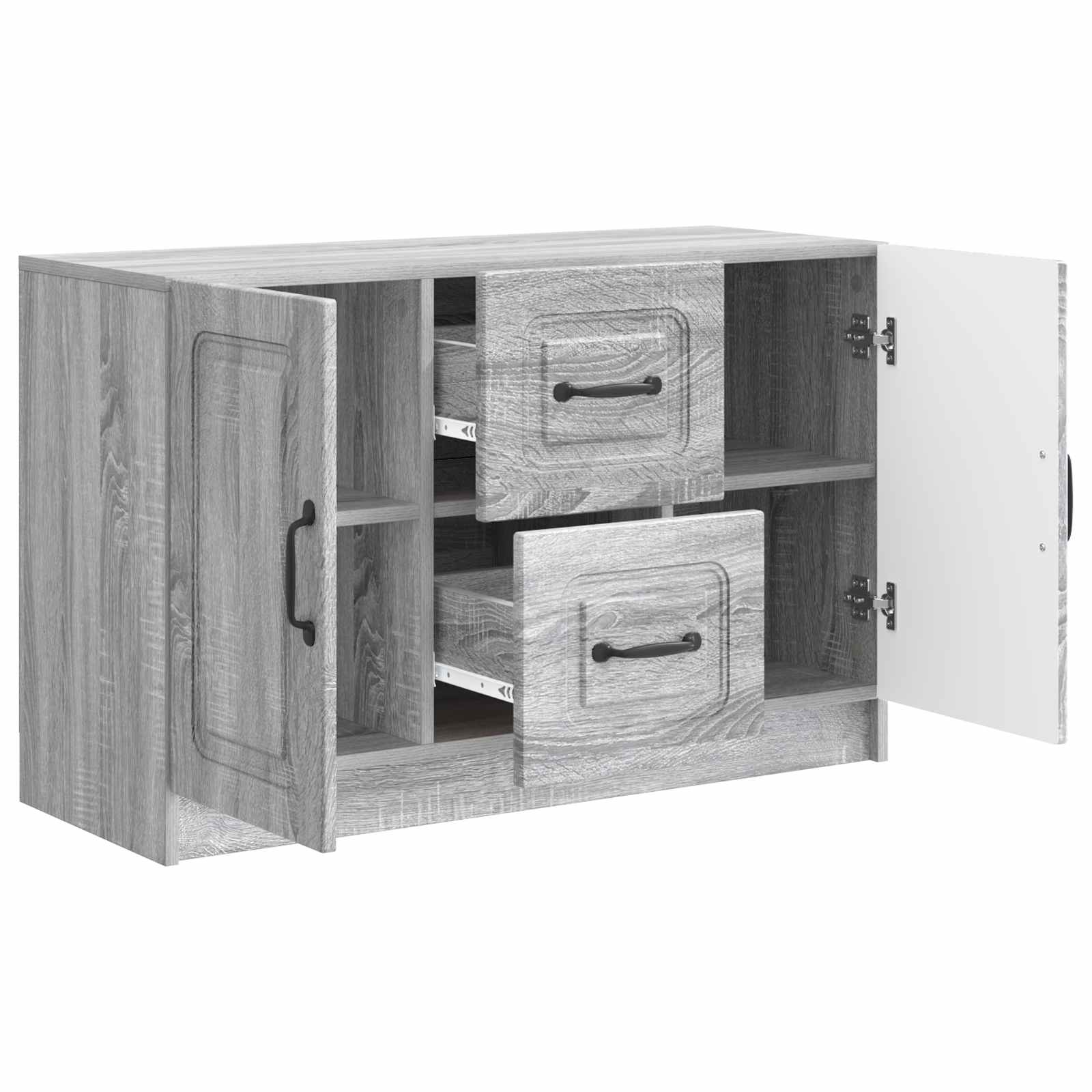 Sideboard Sonoma-Grau 89 x 34,5 x 57 cm Holzwerkstoff