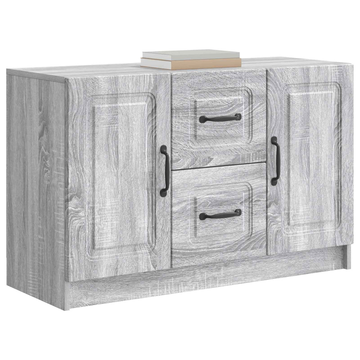 Sideboard Sonoma-Grau 89 x 34,5 x 57 cm Holzwerkstoff