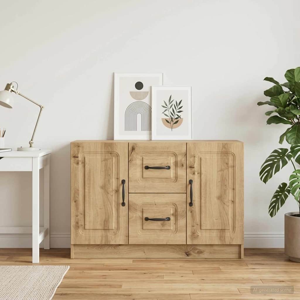 Sideboard Artisan-Eiche 89 x 34,5 x 57 cm Holzwerkstoff