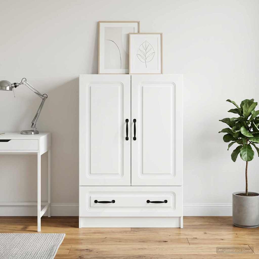 Sideboard Weiß 66 x 34,5 x 92 cm Holzwerkstoff