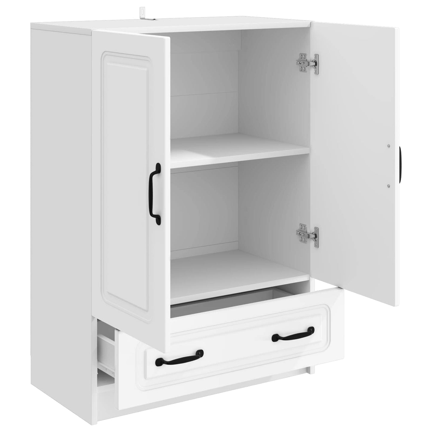 Sideboard Weiß 66 x 34,5 x 92 cm Holzwerkstoff