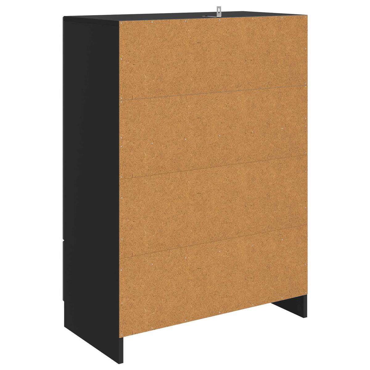 Sideboard Schwarz 66 x 34,5 x 92 cm Holzwerkstoff