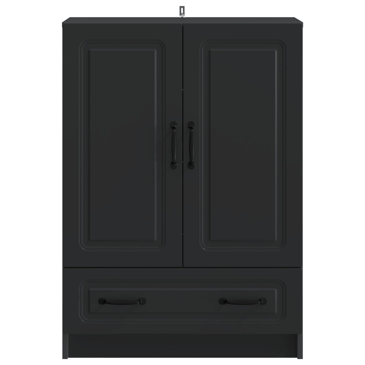 Sideboard Schwarz 66 x 34,5 x 92 cm Holzwerkstoff