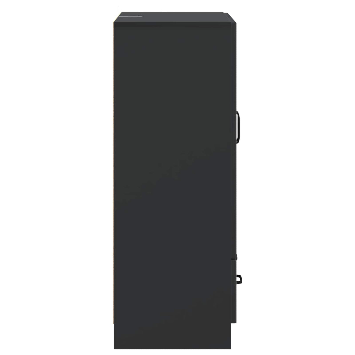 Sideboard Schwarz 66 x 34,5 x 92 cm Holzwerkstoff