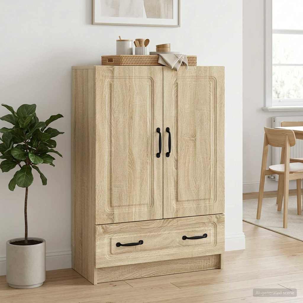 Sideboard Sonoma-Eiche 66 x 34,5 x 92 cm Holzwerkstoff
