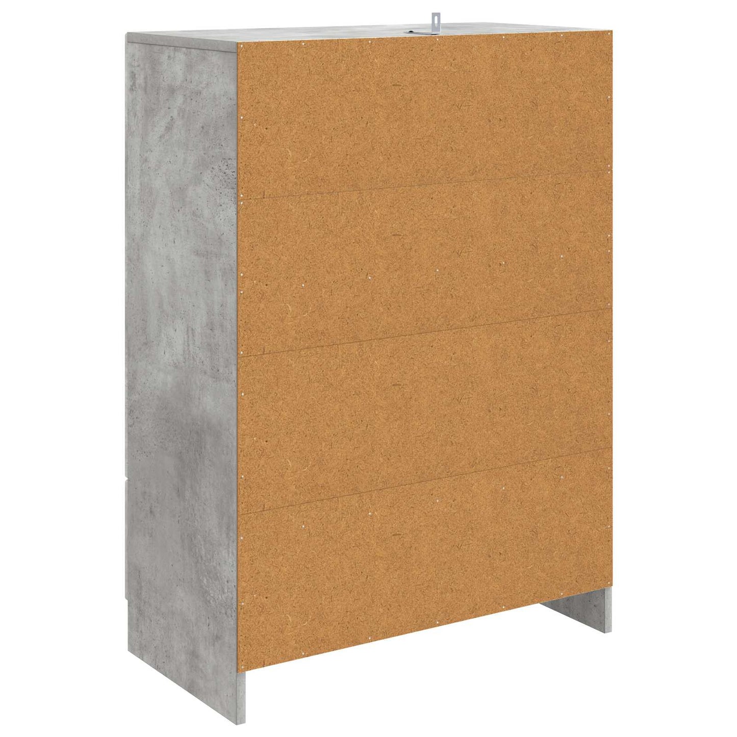 Sideboard Betongrau 66 x 34,5 x 92 cm Holzwerkstoff