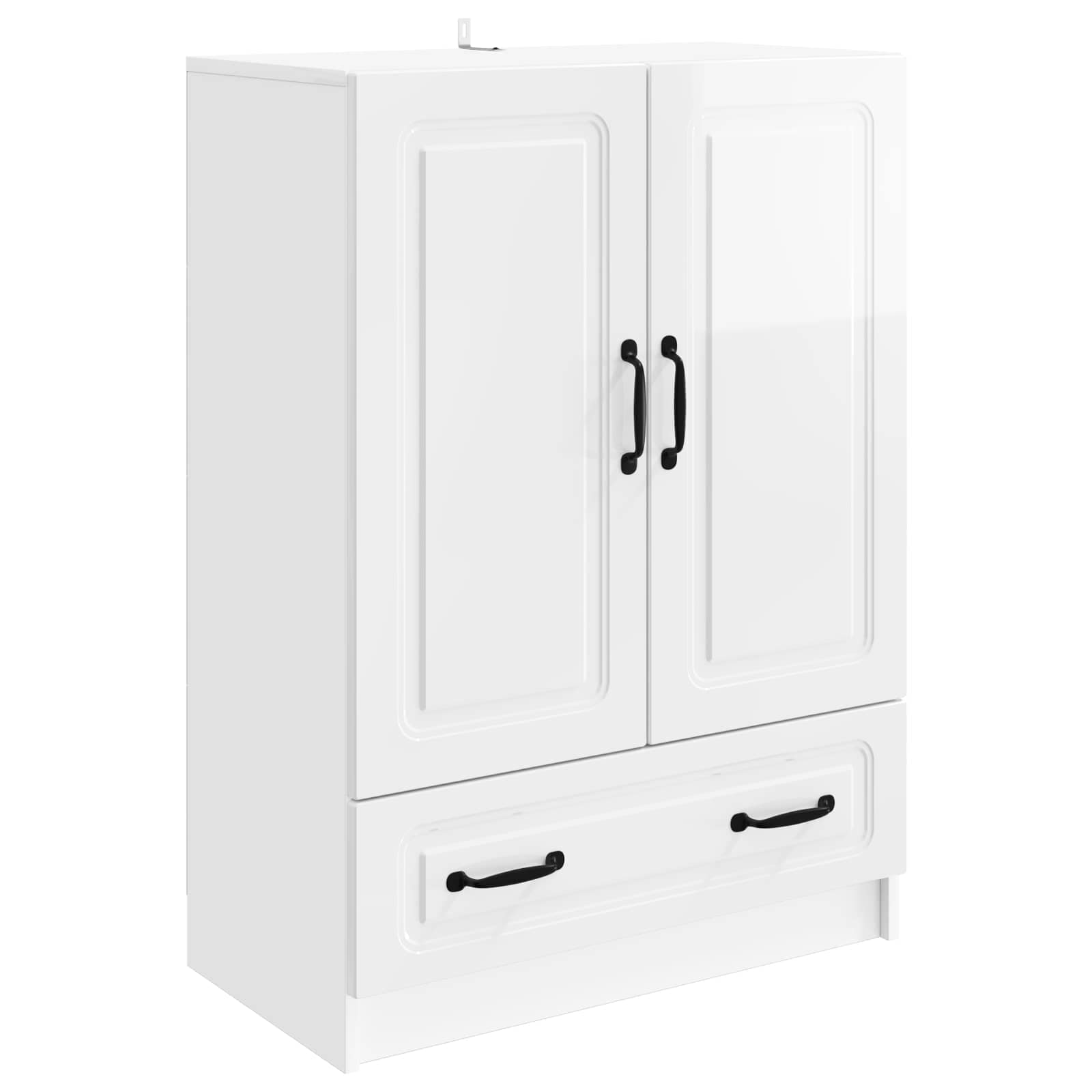 Sideboard Hochglanz Weiß 66 x 34,5 x 92 cm Holzwerkstoff