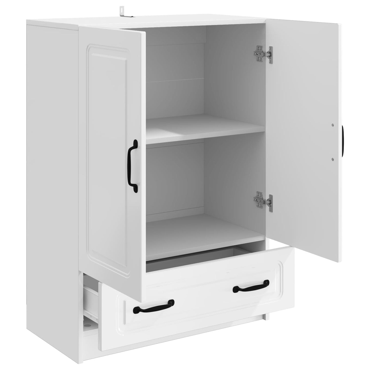 Sideboard Hochglanz Weiß 66 x 34,5 x 92 cm Holzwerkstoff