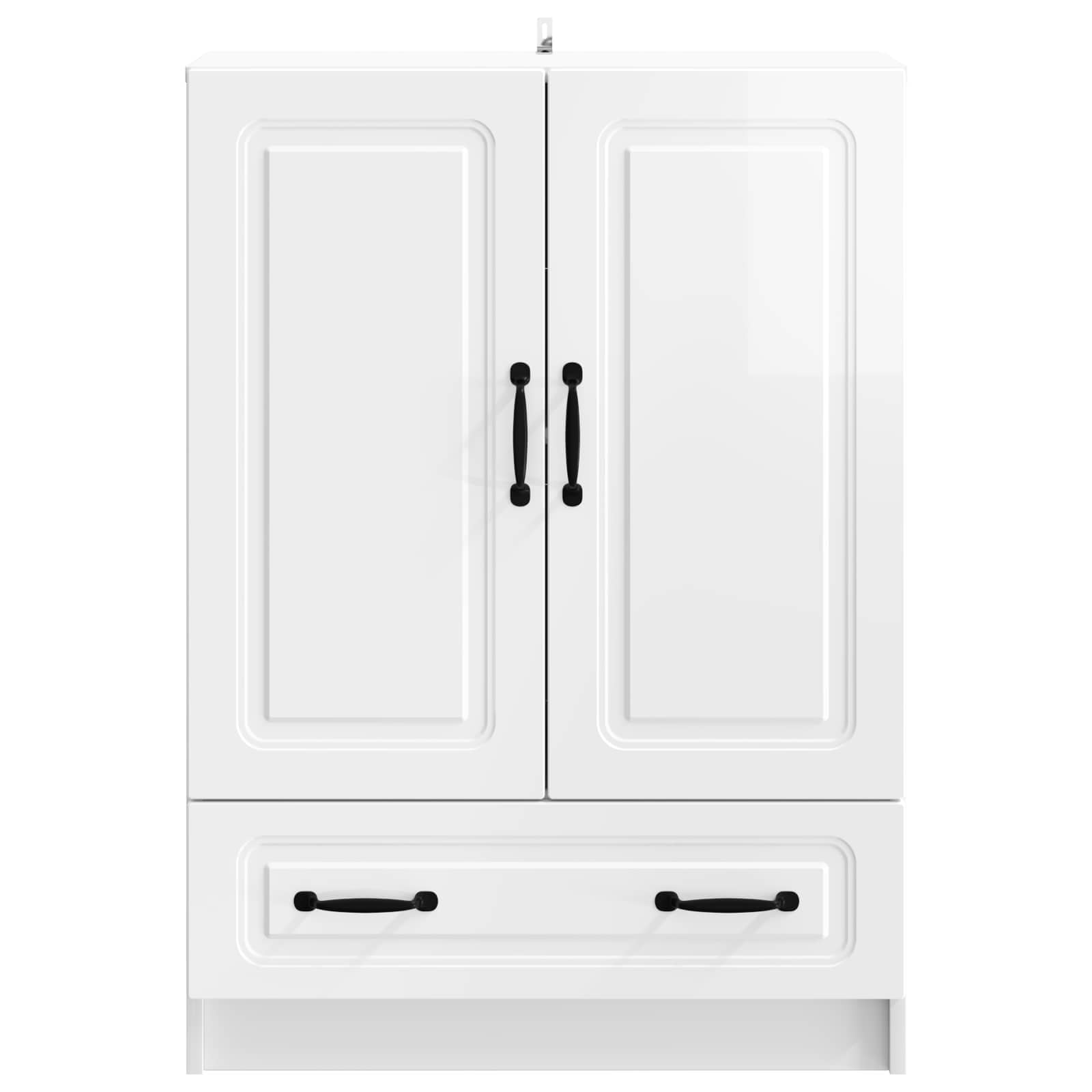 Sideboard Hochglanz Weiß 66 x 34,5 x 92 cm Holzwerkstoff