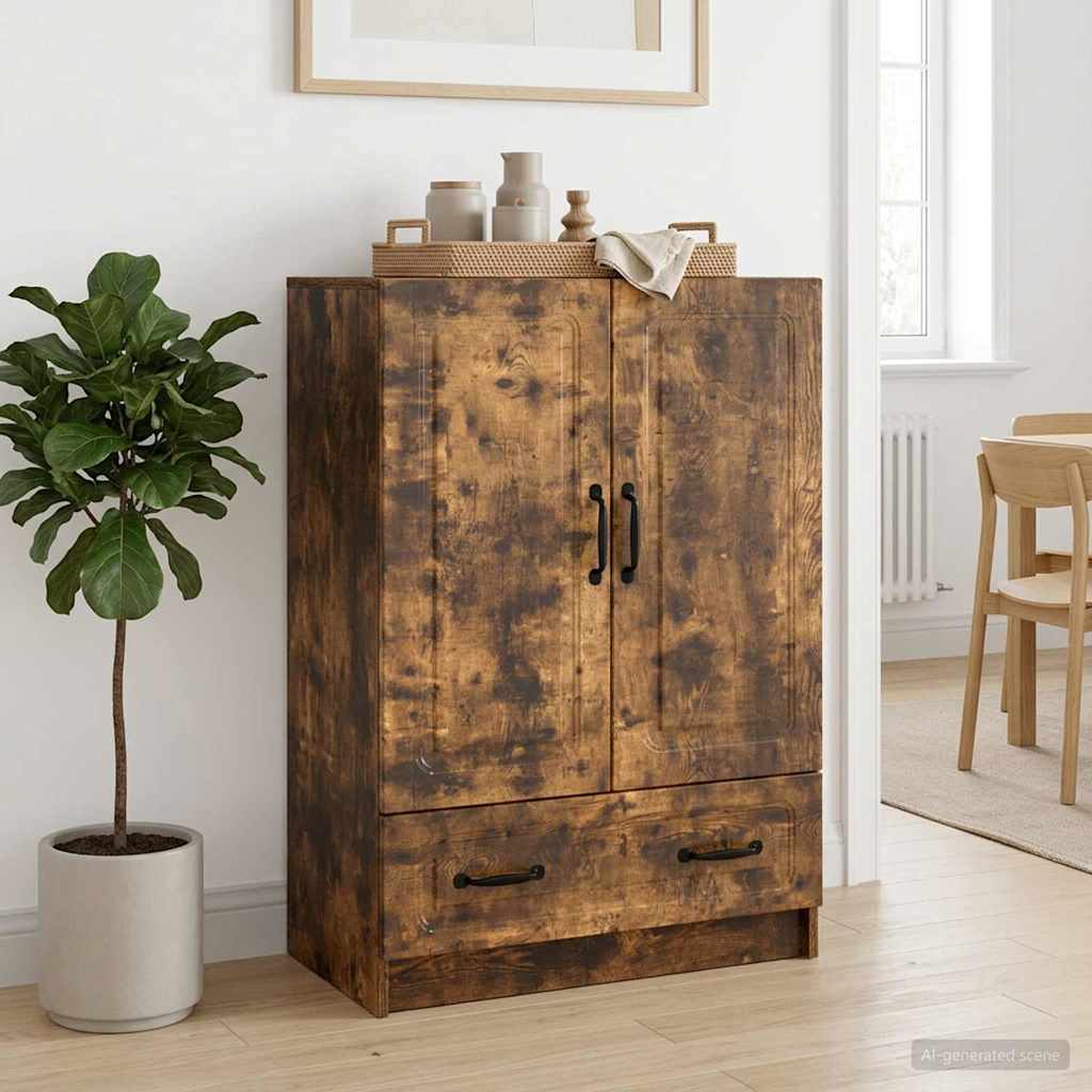 Sideboard Geräucherte Eiche 66 x 34,5 x 92 cm Holzwerkstoff