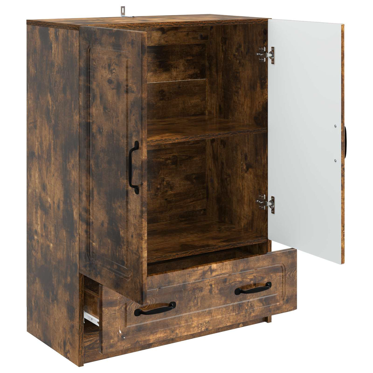Sideboard Geräucherte Eiche 66 x 34,5 x 92 cm Holzwerkstoff