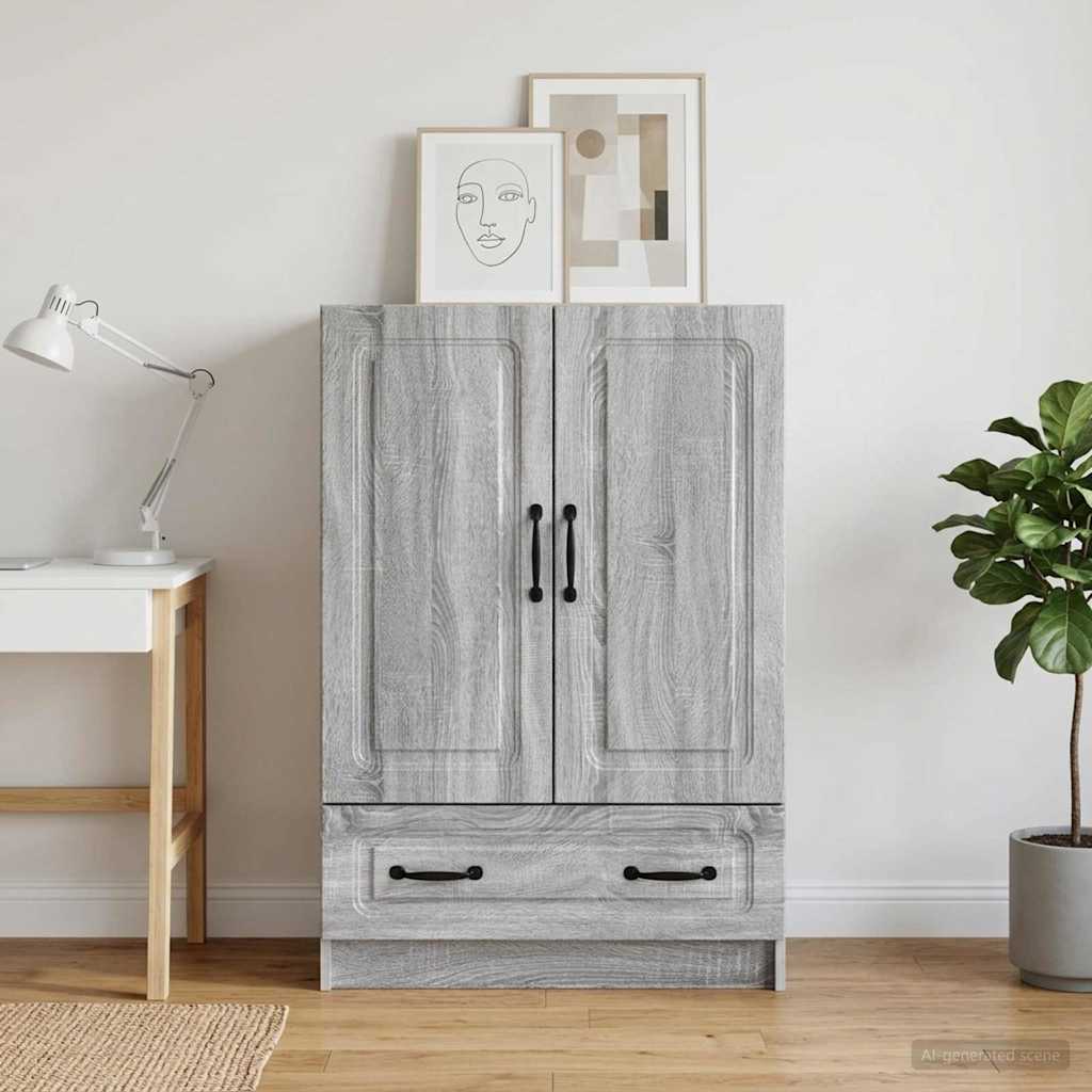 Sideboard Graues Sonoma 66 x 34,5 x 92 cm Holzwerkstoff