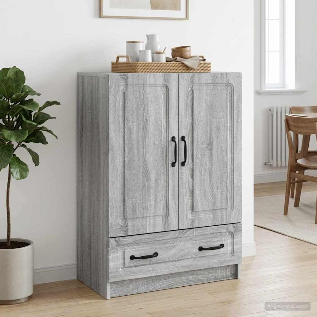 Sideboard Graues Sonoma 66 x 34,5 x 92 cm Holzwerkstoff