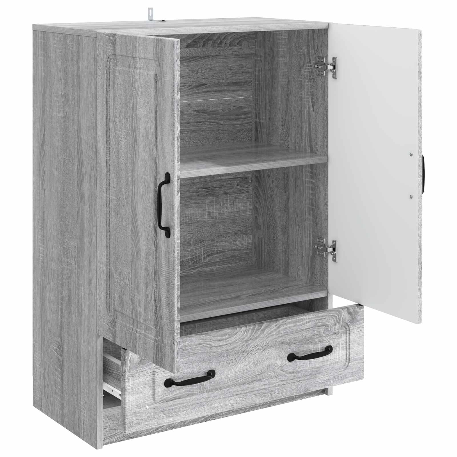 Sideboard Graues Sonoma 66 x 34,5 x 92 cm Holzwerkstoff
