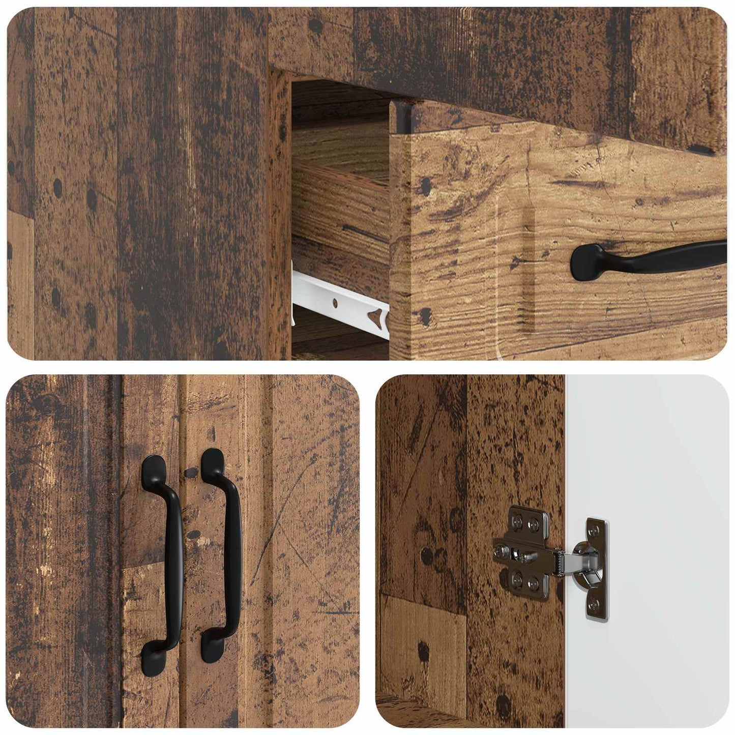 Sideboard Altholz 66 x 34,5 x 92 cm Holzwerkstoff
