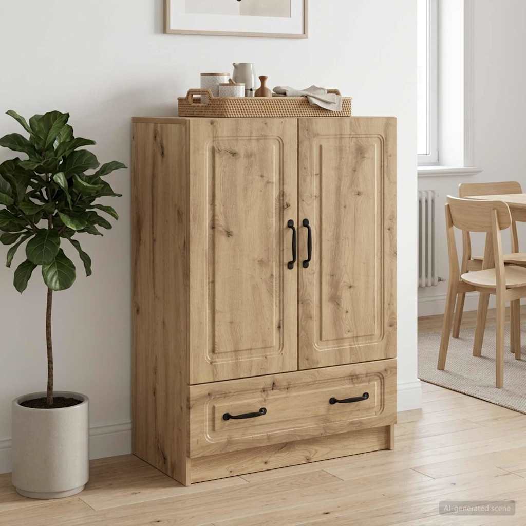 Sideboard Artisan-Eiche 66 x 34,5 x 92 cm Holzwerkstoff