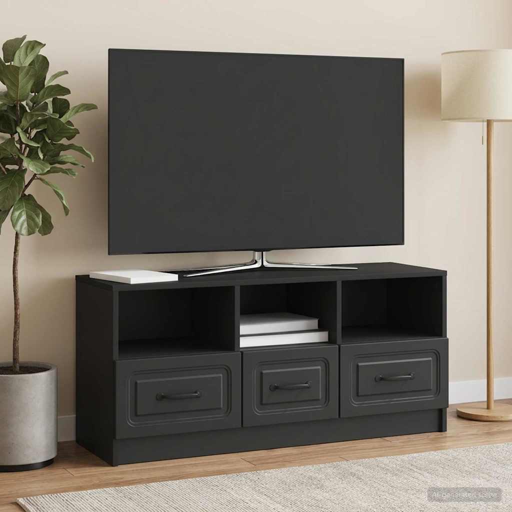 TV-Schränk Schwarz 102 x 34,5 x 47 cm Holzwerkstoff