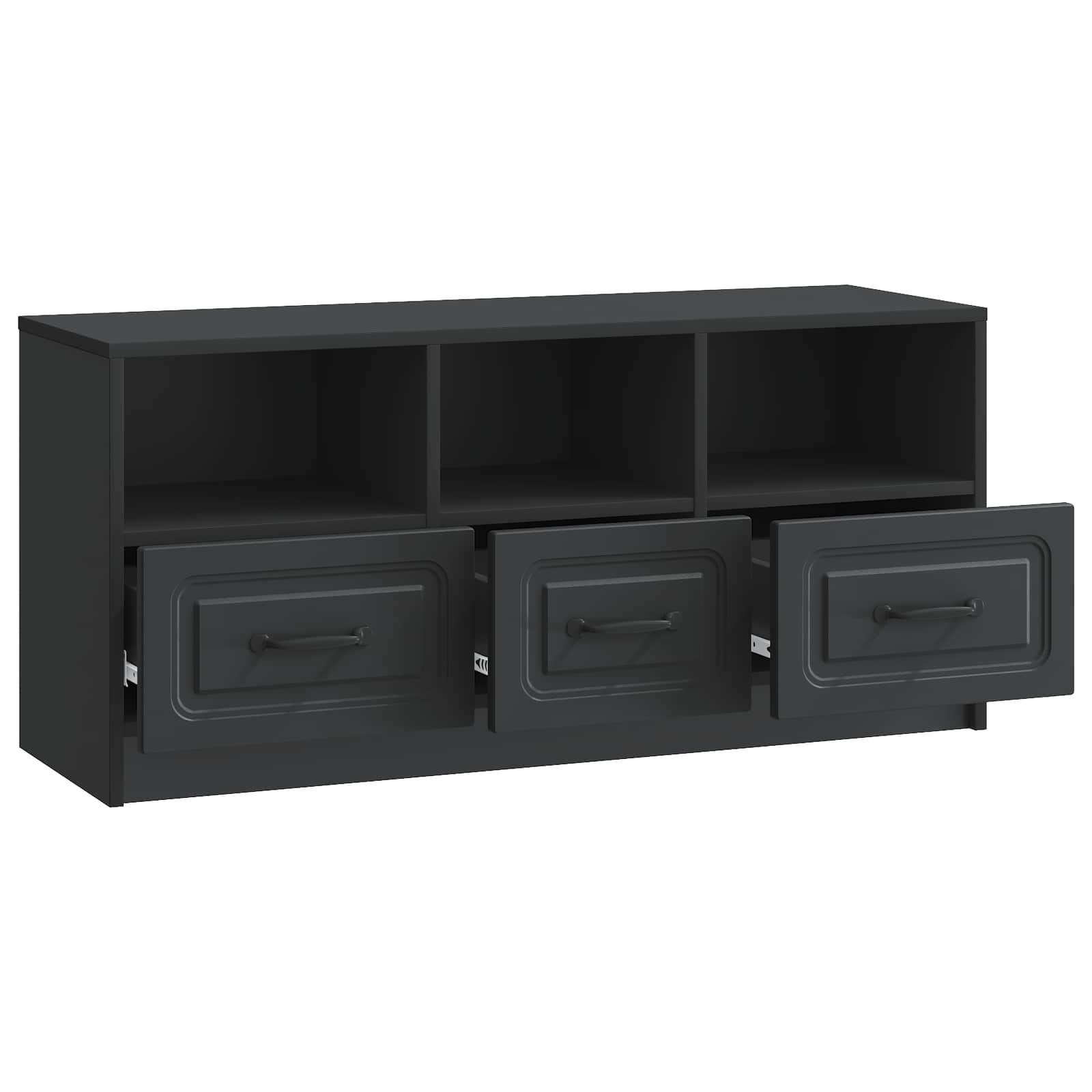 TV-Schränk Schwarz 102 x 34,5 x 47 cm Holzwerkstoff