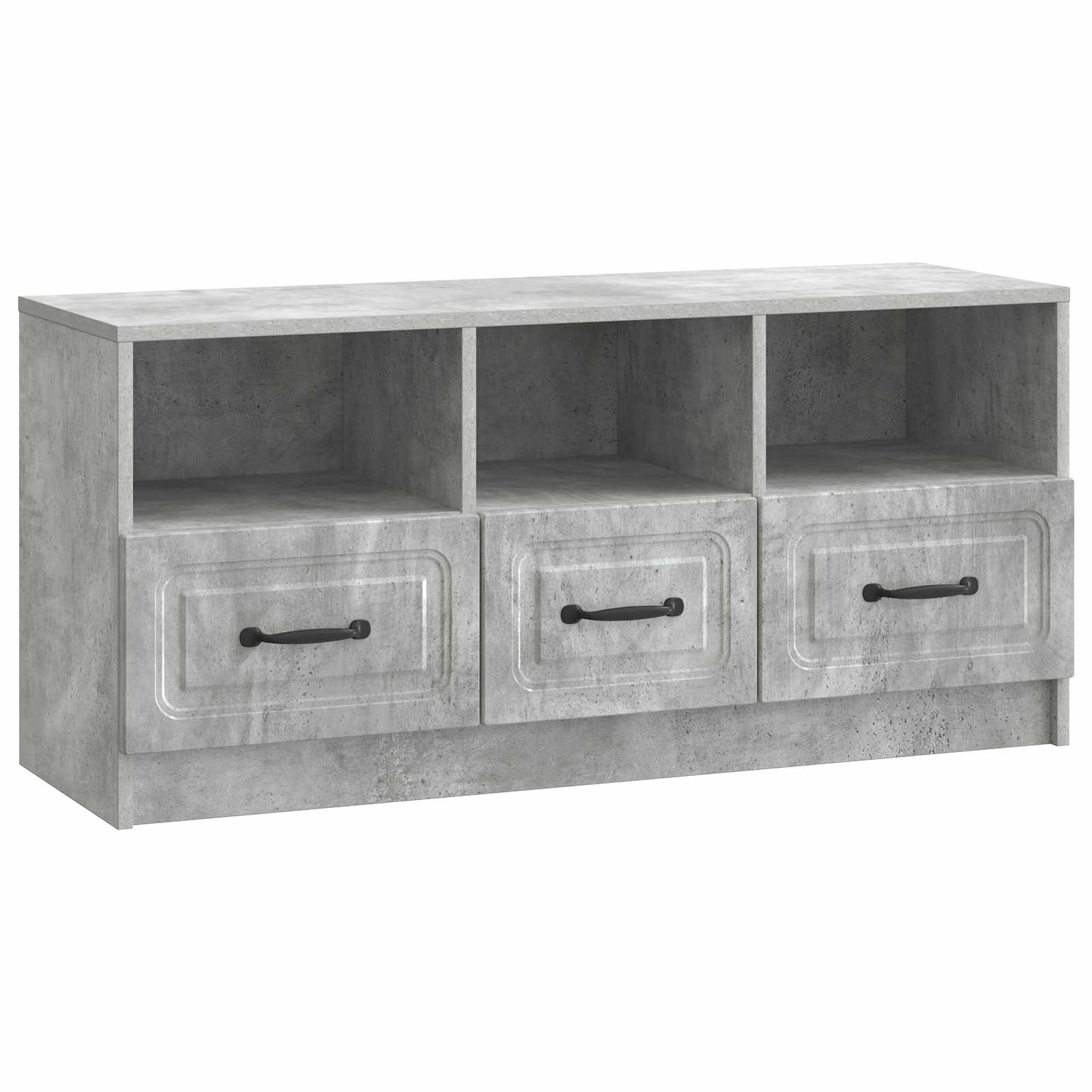 TV-Schränk Betongrau 102 x 34,5 x 47 cm Holzwerkstoff
