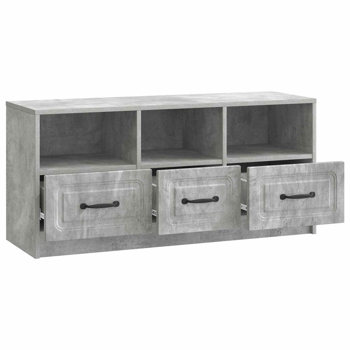 TV-Schränk Betongrau 102 x 34,5 x 47 cm Holzwerkstoff