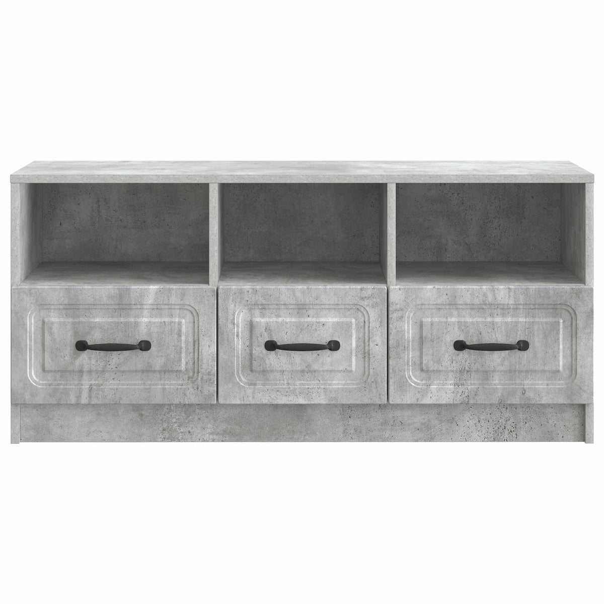 TV-Schränk Betongrau 102 x 34,5 x 47 cm Holzwerkstoff