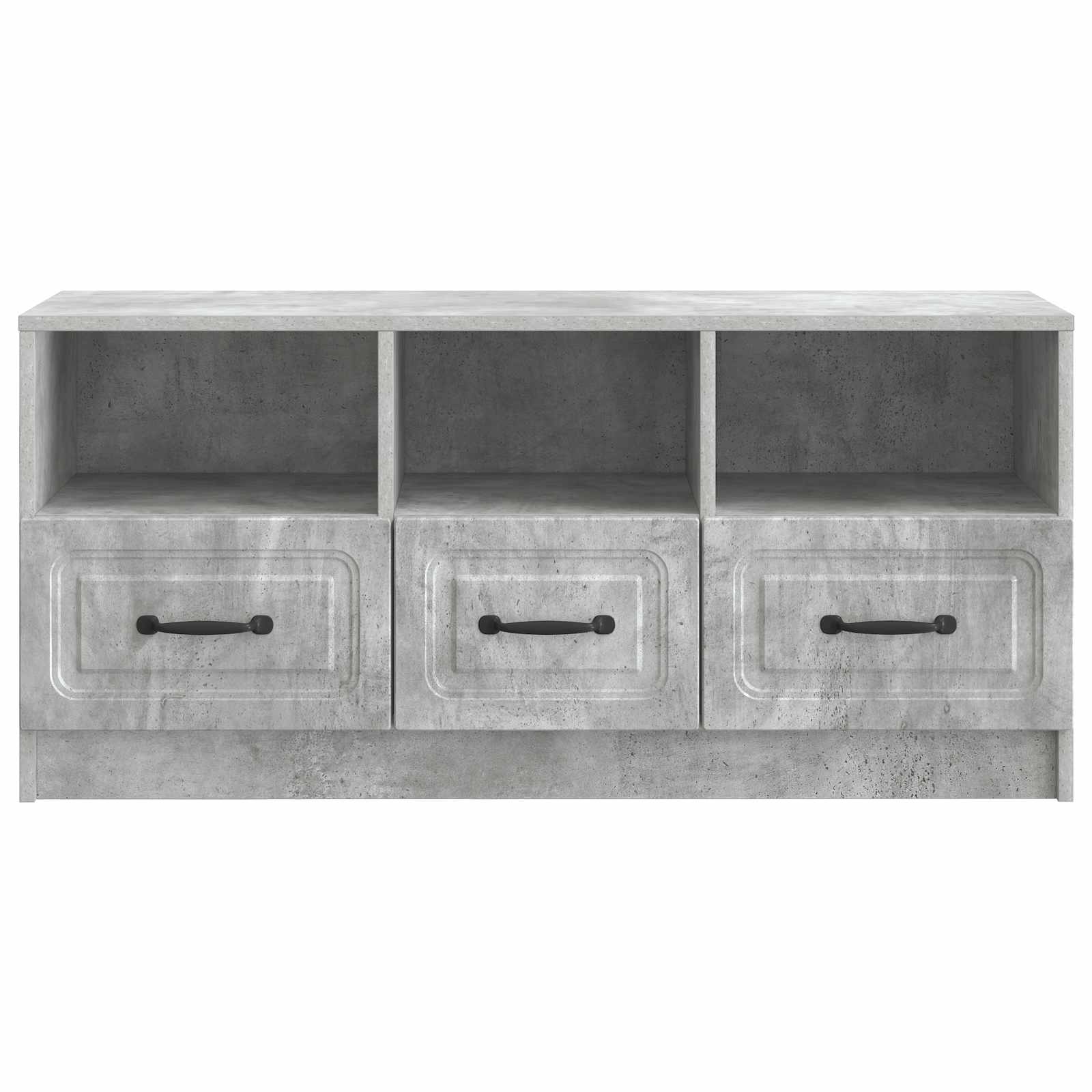 TV-Schränk Betongrau 102 x 34,5 x 47 cm Holzwerkstoff