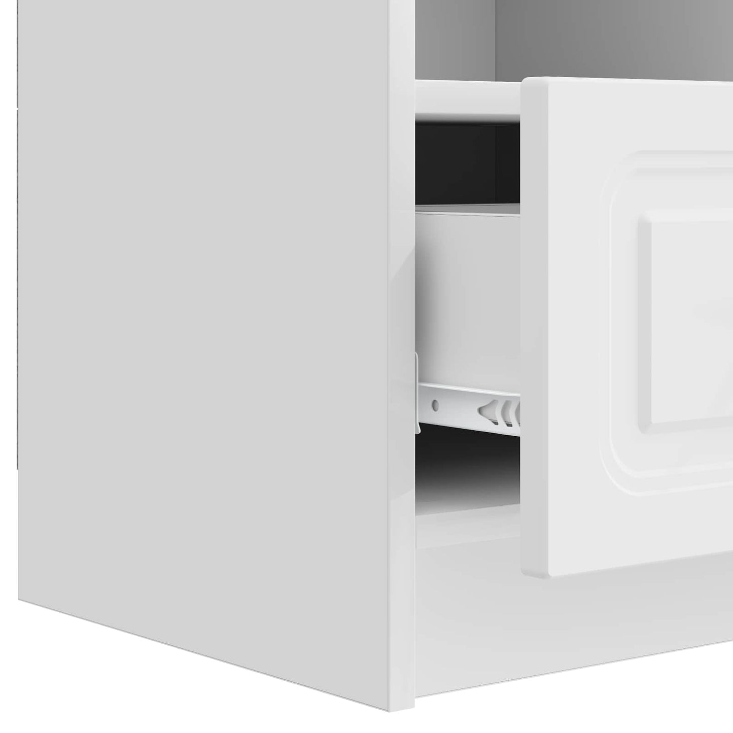 TV-Schränk Hochglanz Weiß 102 x 34,5 x 47 cm Holzwerkstoff