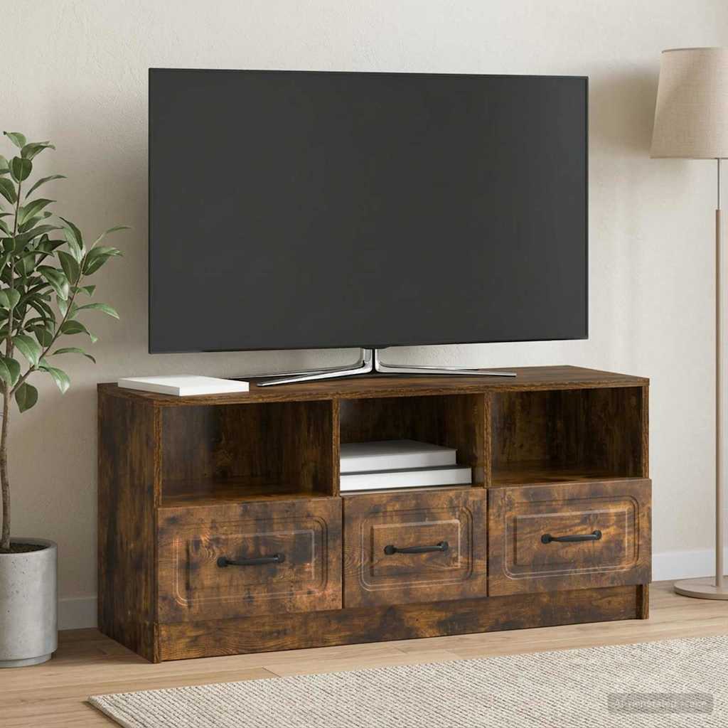 TV-Schränk Geräucherte Eiche 102 x 34,5 x 47 cm Holzwerkstoff