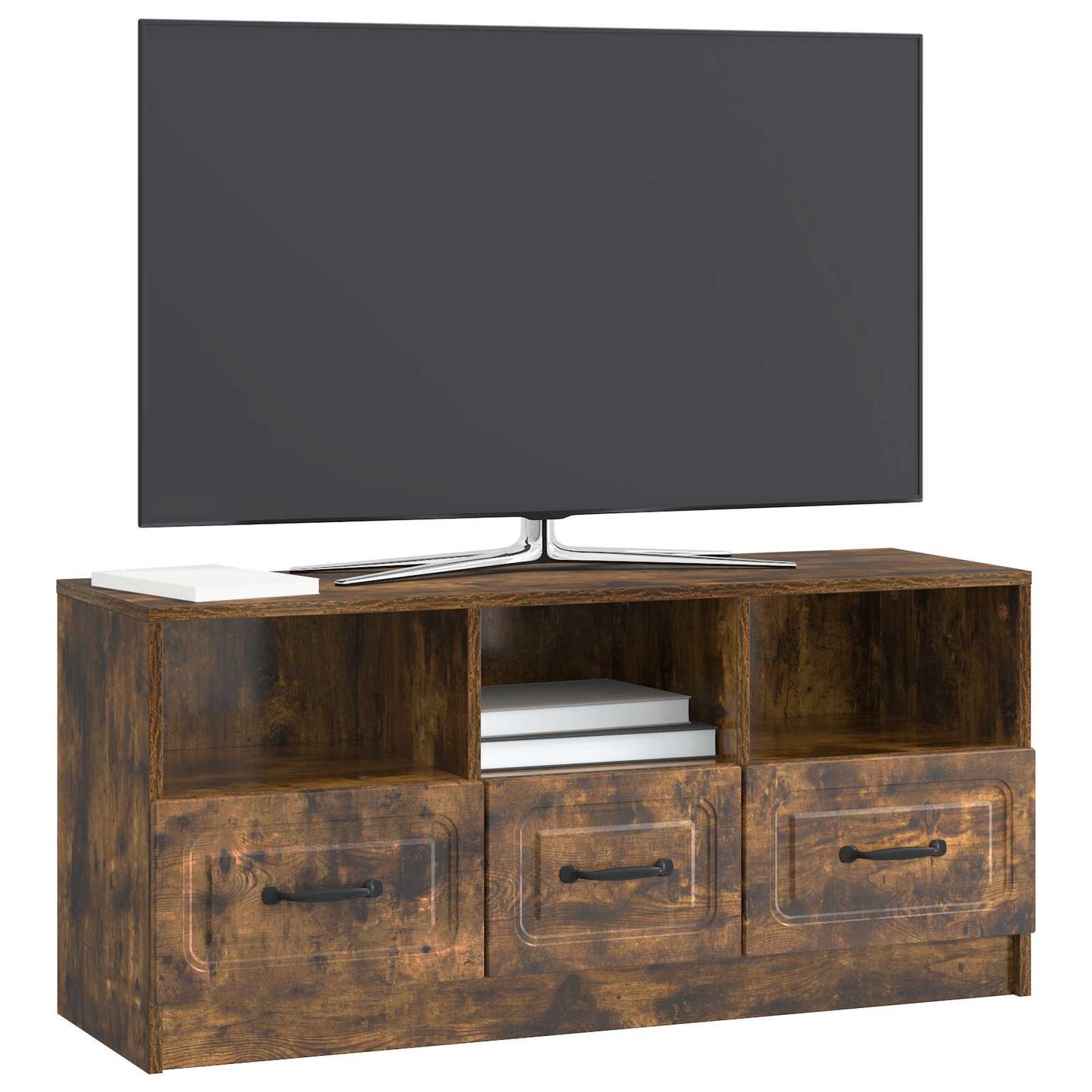 TV-Schränk Geräucherte Eiche 102 x 34,5 x 47 cm Holzwerkstoff